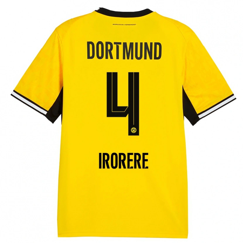 Danxen Bambino Maglia Felix Irorere #4 Giallo Nero Bianco Kit Gara Home 2026/27 Maglietta