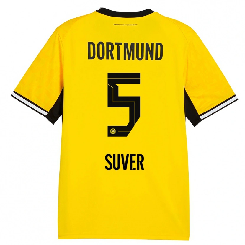 Danxen Bambino Maglia Mario Suver #5 Giallo Nero Bianco Kit Gara Home 2026/27 Maglietta