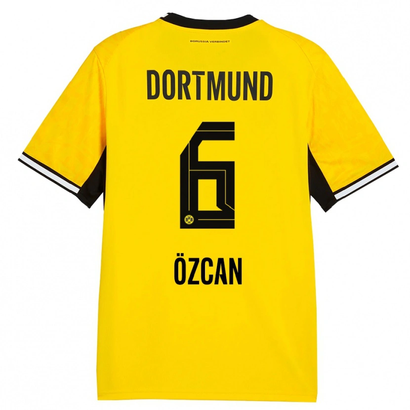 Danxen Bambino Maglia Salih Ozcan #6 Giallo Nero Bianco Kit Gara Home 2026/27 Maglietta