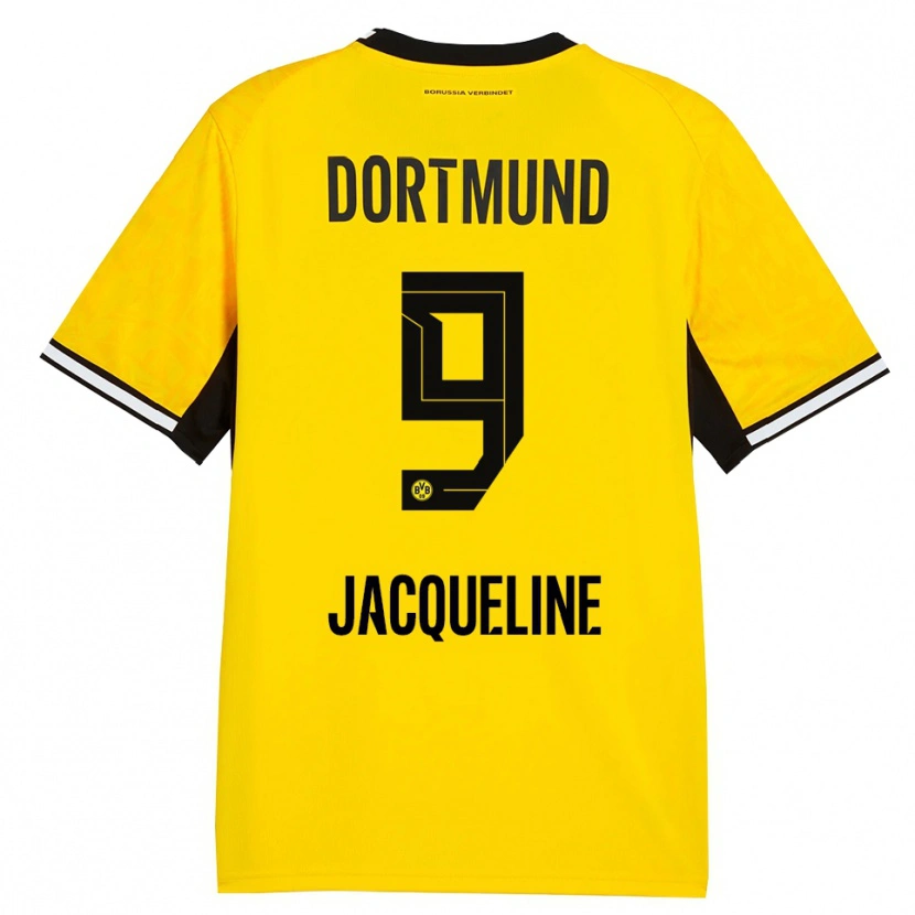 Danxen Bambino Maglia Moreno Jacqueline #9 Giallo Nero Bianco Kit Gara Home 2026/27 Maglietta