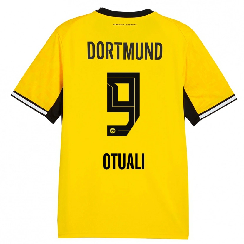 Danxen Bambino Maglia Moses Otuali #9 Giallo Nero Bianco Kit Gara Home 2026/27 Maglietta