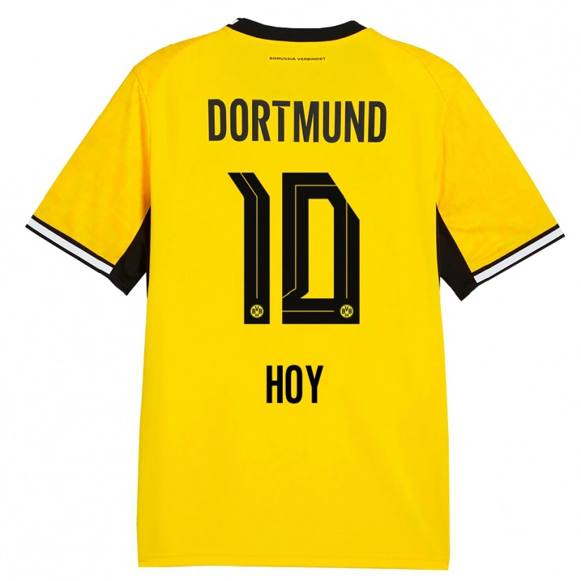 Danxen Bambino Maglia Justin Hoy #10 Giallo Nero Bianco Kit Gara Home 2026/27 Maglietta