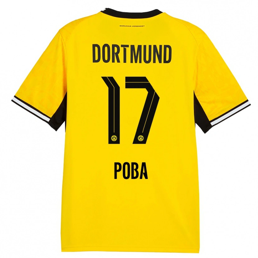 Danxen Bambino Maglia Peniel Poba #17 Giallo Nero Bianco Kit Gara Home 2026/27 Maglietta