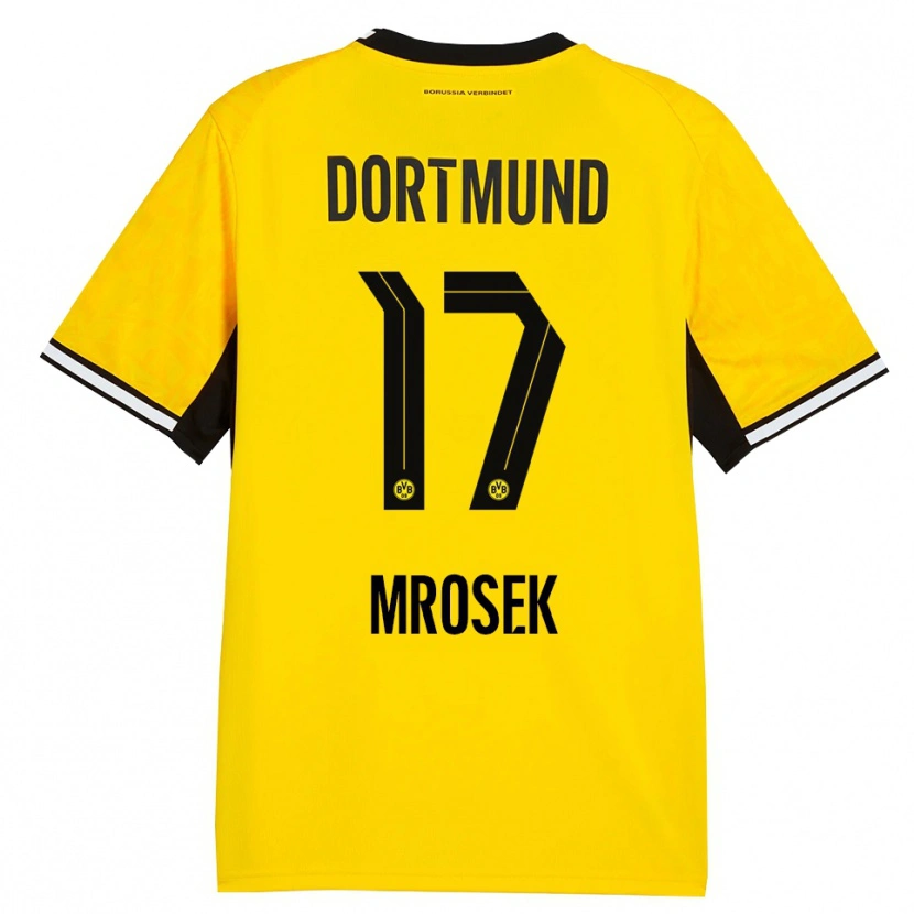 Danxen Bambino Maglia Noah Mrosek #17 Giallo Nero Bianco Kit Gara Home 2026/27 Maglietta