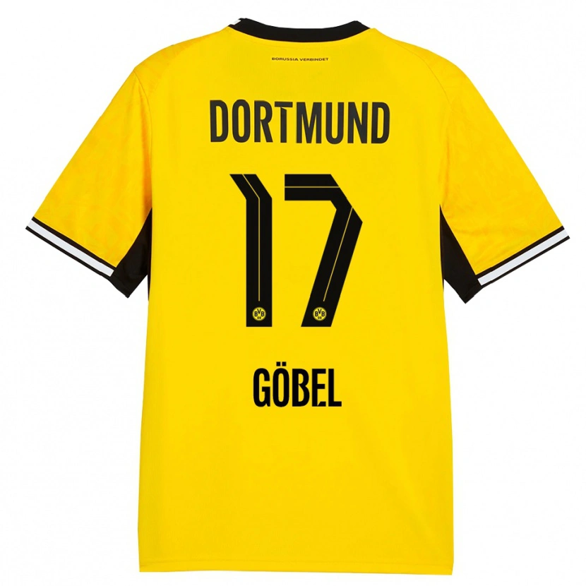 Danxen Bambino Maglia Patrick Göbel #17 Giallo Nero Bianco Kit Gara Home 2026/27 Maglietta