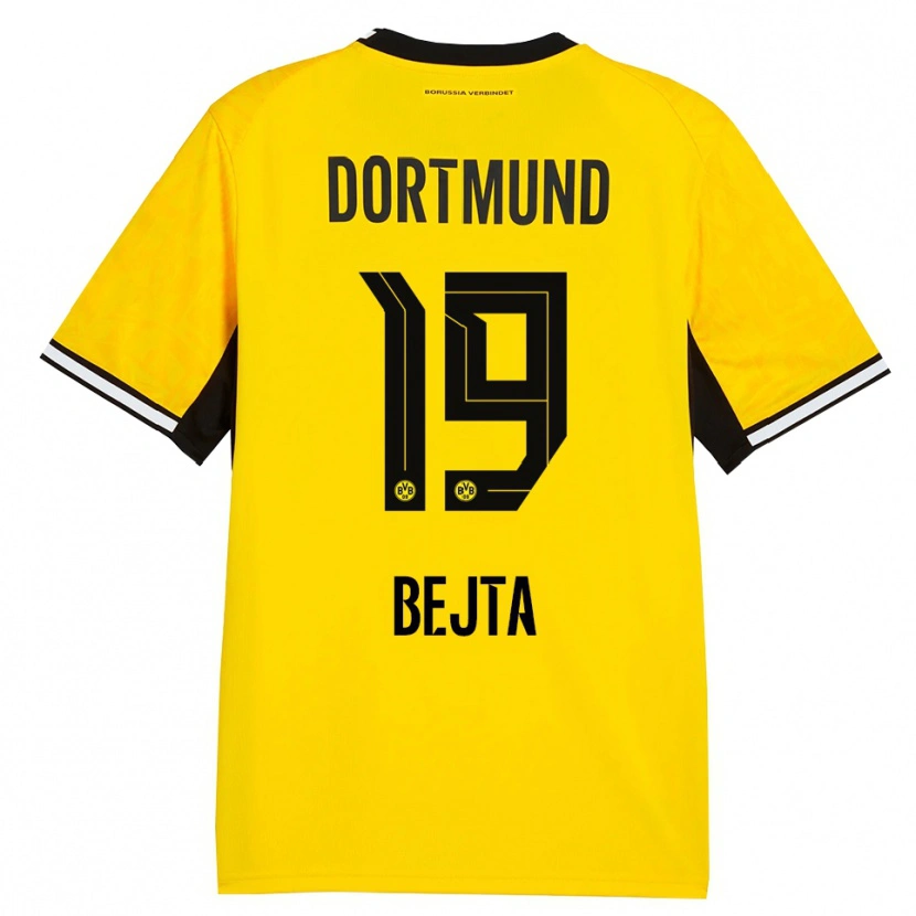 Danxen Bambino Maglia Adriano Bejta #19 Giallo Nero Bianco Kit Gara Home 2026/27 Maglietta