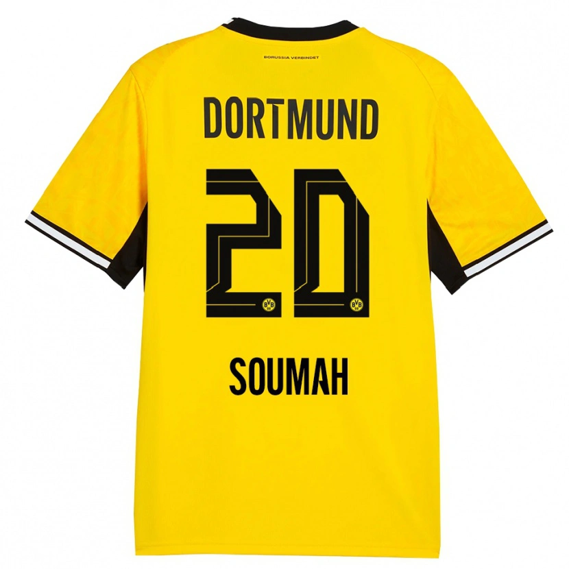 Danxen Bambino Maglia Moussa Soumah #20 Giallo Nero Bianco Kit Gara Home 2026/27 Maglietta