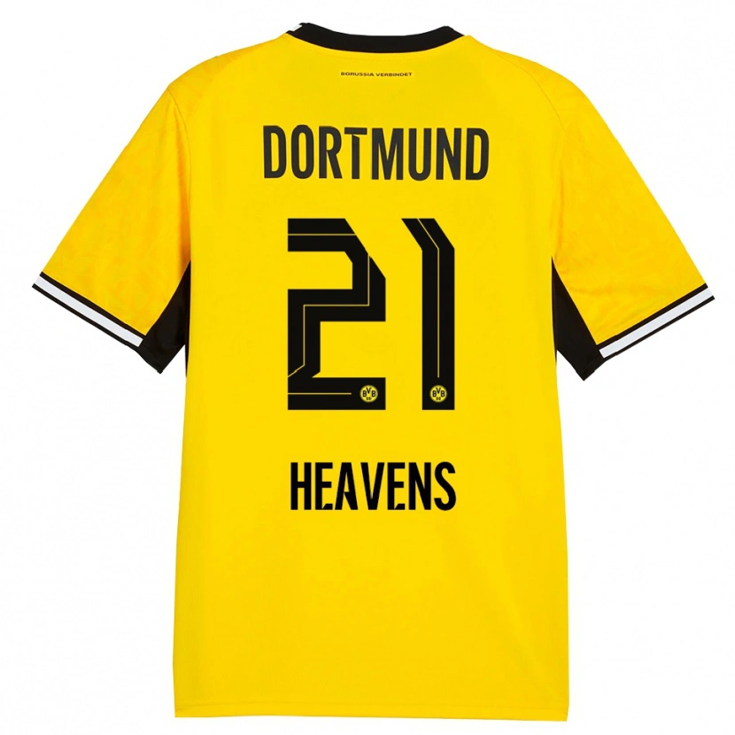 Danxen Bambino Maglia Lukas Heavens #21 Giallo Nero Bianco Kit Gara Home 2026/27 Maglietta