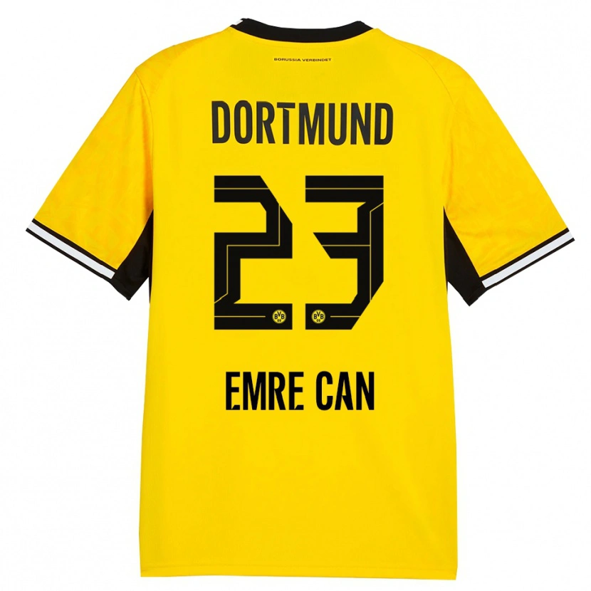 Danxen Bambino Maglia Emre Can #23 Giallo Nero Bianco Kit Gara Home 2026/27 Maglietta