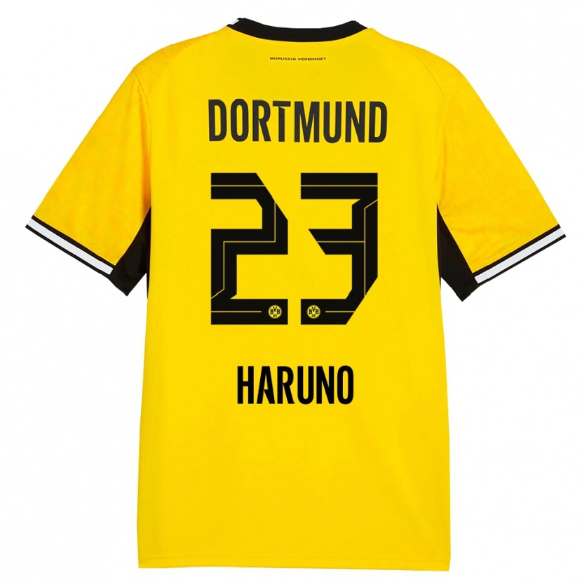 Danxen Bambino Maglia Sasaki Haruno #23 Giallo Nero Bianco Kit Gara Home 2026/27 Maglietta