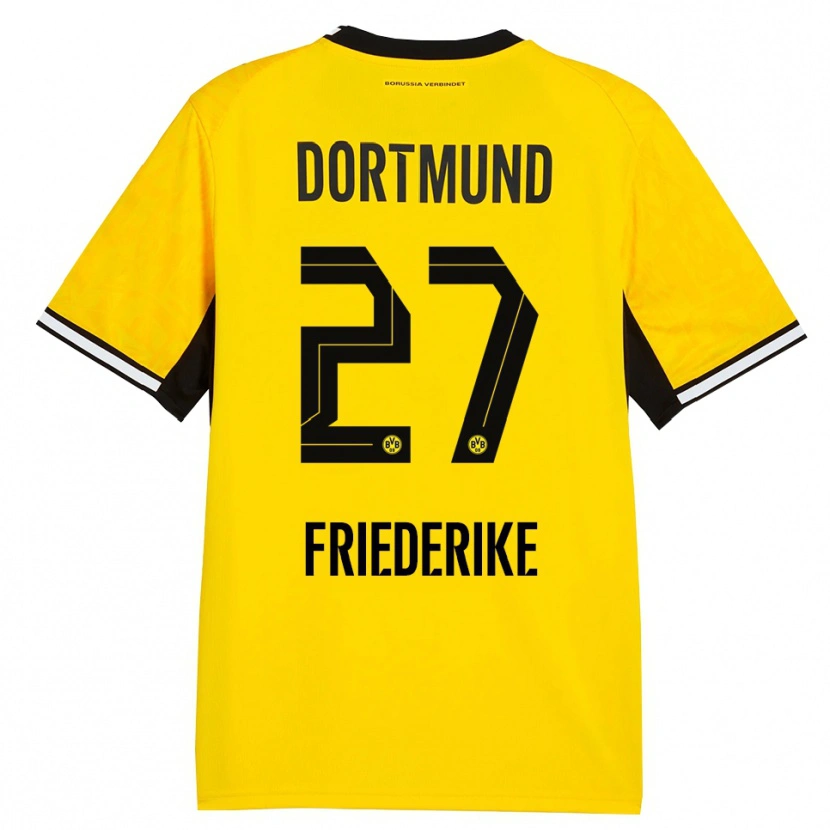 Danxen Bambino Maglia Burczik Friederike #27 Giallo Nero Bianco Kit Gara Home 2026/27 Maglietta