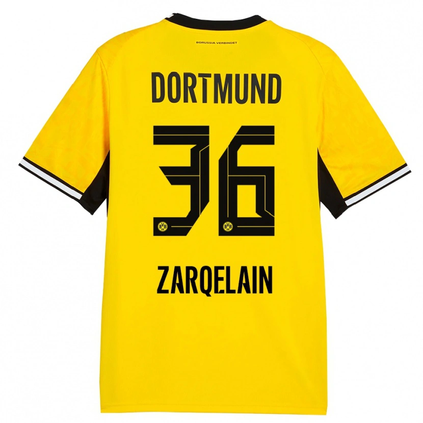 Danxen Bambino Maglia Fadi Zarqelain #36 Giallo Nero Bianco Kit Gara Home 2026/27 Maglietta