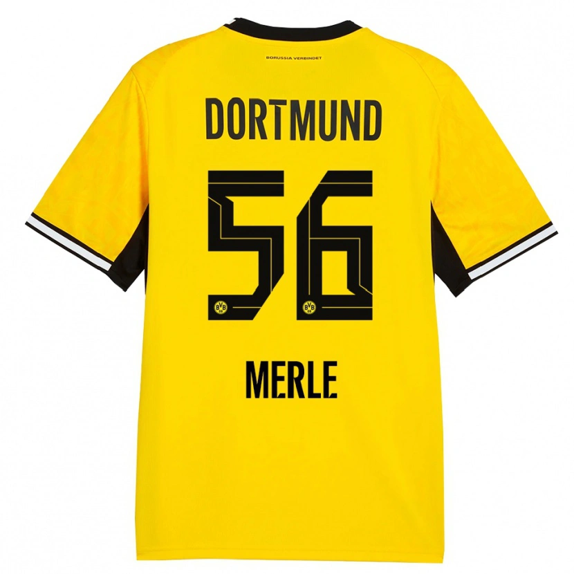 Danxen Bambino Maglia Albers Merle #56 Giallo Nero Bianco Kit Gara Home 2026/27 Maglietta