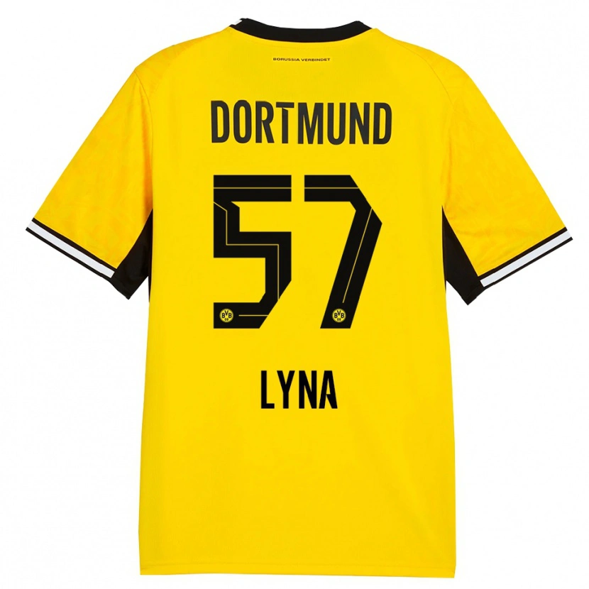 Danxen Bambino Maglia Schwarz Lyna #57 Giallo Nero Bianco Kit Gara Home 2026/27 Maglietta