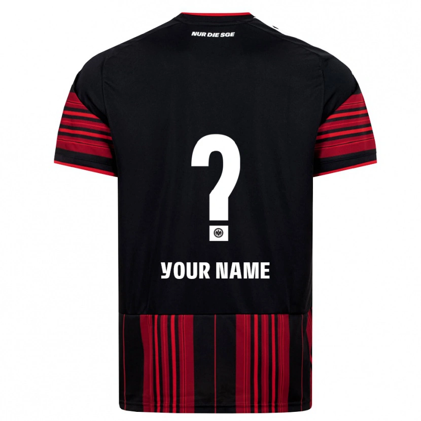 Danxen Bambino Maglia Il Tuo Nome #0 Nero Rosso Bianco Kit Gara Home 2026/27 Maglietta