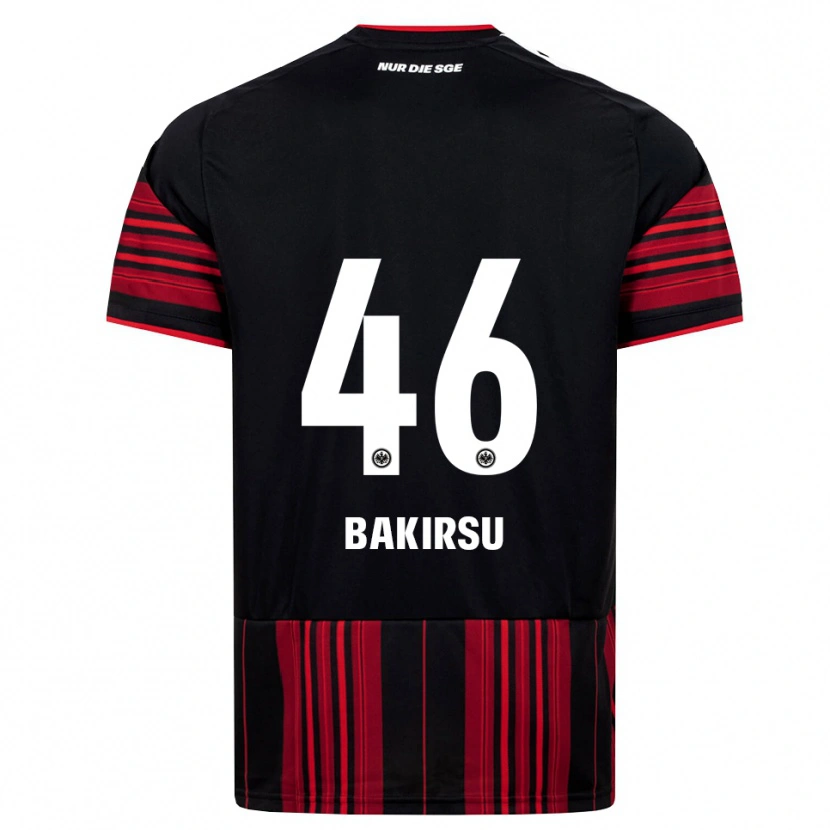 Danxen Bambino Maglia Hüseyin Bakirsu #46 Nero Rosso Bianco Kit Gara Home 2026/27 Maglietta