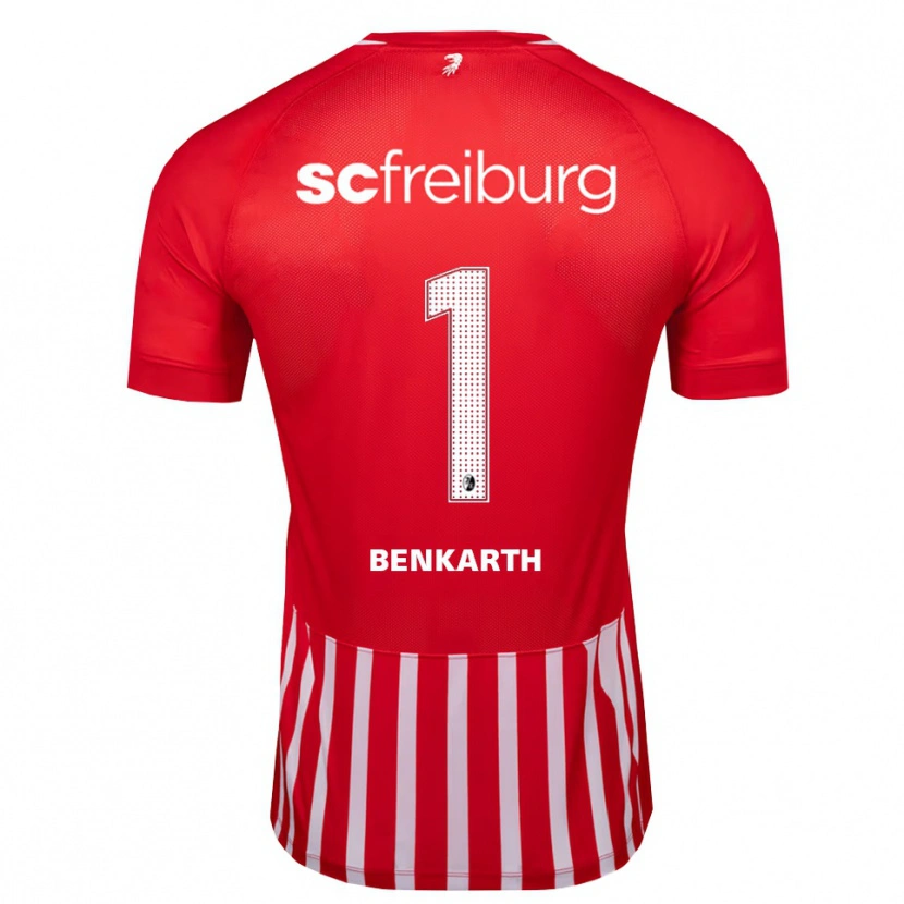 Danxen Bambino Maglia Laura Benkarth #1 Rosso Bianco Nero Kit Gara Home 2026/27 Maglietta