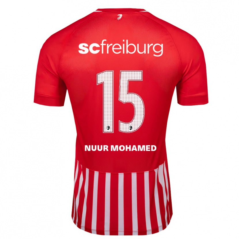 Danxen Bambino Maglia Billal Mohamed #15 Rosso Bianco Nero Kit Gara Home 2026/27 Maglietta