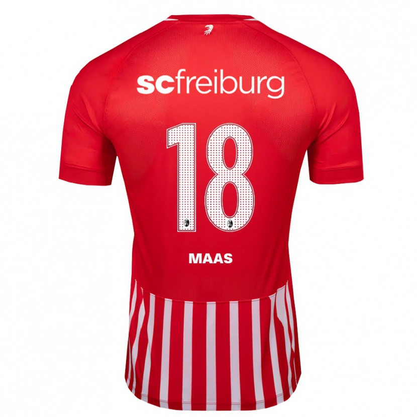 Danxen Bambino Maglia Mia-Lena Maas #18 Rosso Bianco Nero Kit Gara Home 2026/27 Maglietta