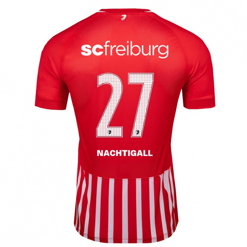 Danxen Bambino Maglia Sophie Nachtigall #27 Rosso Bianco Nero Kit Gara Home 2026/27 Maglietta