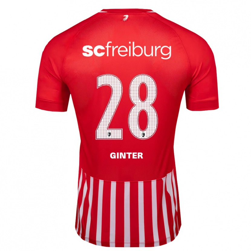 Danxen Bambino Maglia Matthias Ginter #28 Rosso Bianco Nero Kit Gara Home 2026/27 Maglietta