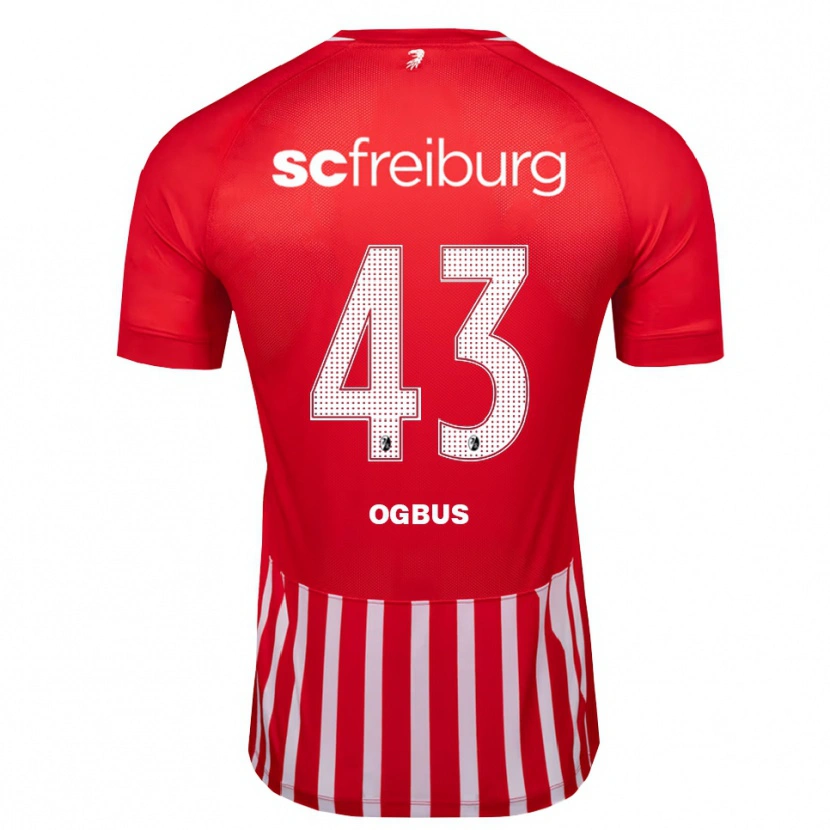 Danxen Bambino Maglia Bruno Ogbus #43 Rosso Bianco Nero Kit Gara Home 2026/27 Maglietta