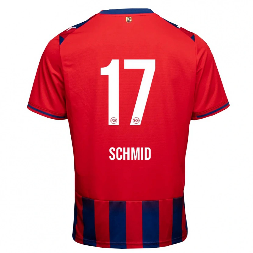 Danxen Bambino Maglia Florent Schmid #17 Blu Reale Bianco Rosso Kit Gara Home 2026/27 Maglietta
