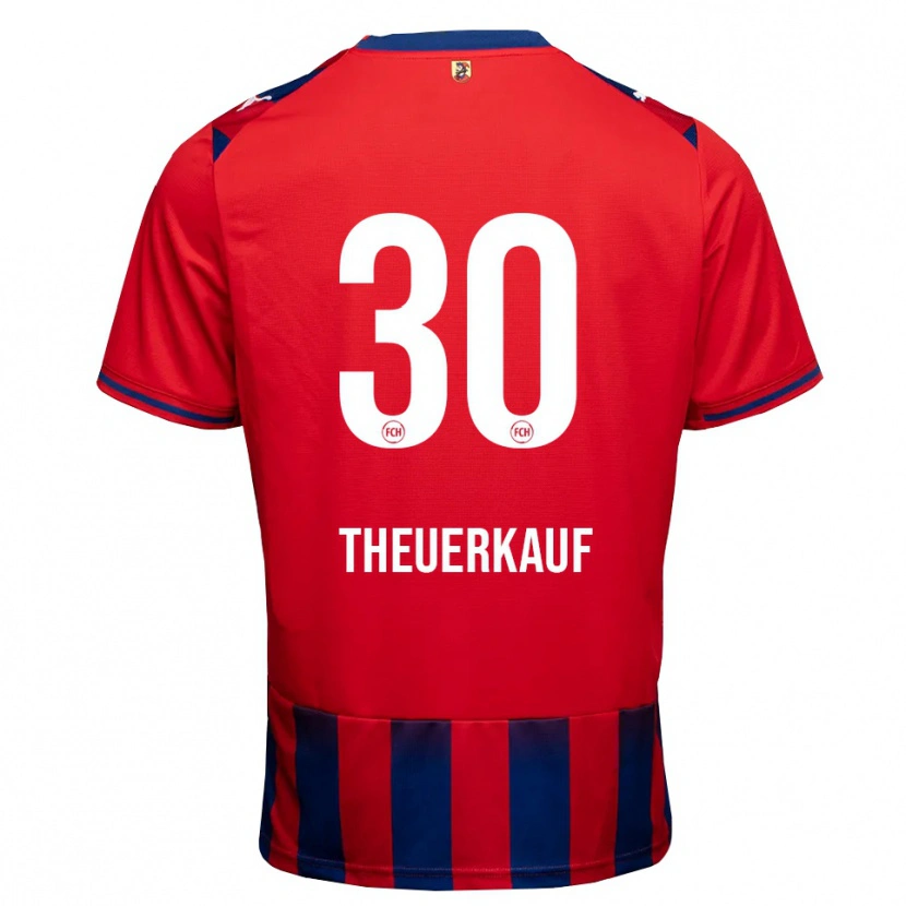 Danxen Bambino Maglia Norman Theuerkauf #30 Blu Reale Bianco Rosso Kit Gara Home 2026/27 Maglietta
