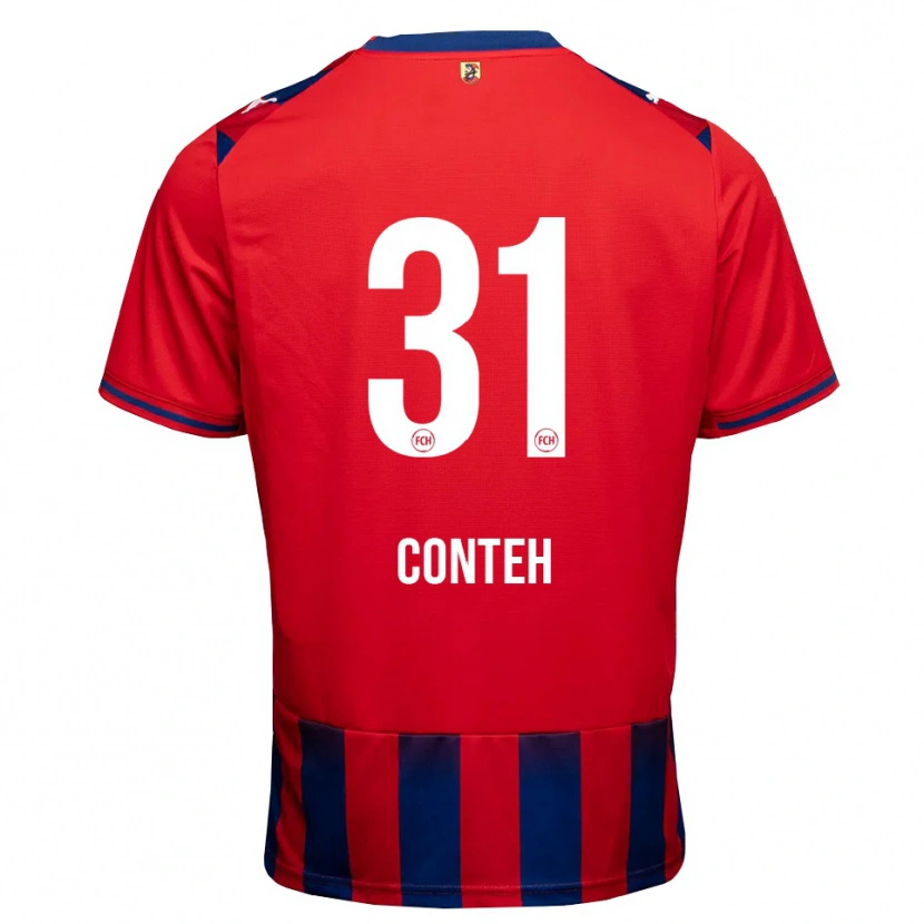 Danxen Bambino Maglia Sirlord Conteh #31 Blu Reale Bianco Rosso Kit Gara Home 2026/27 Maglietta