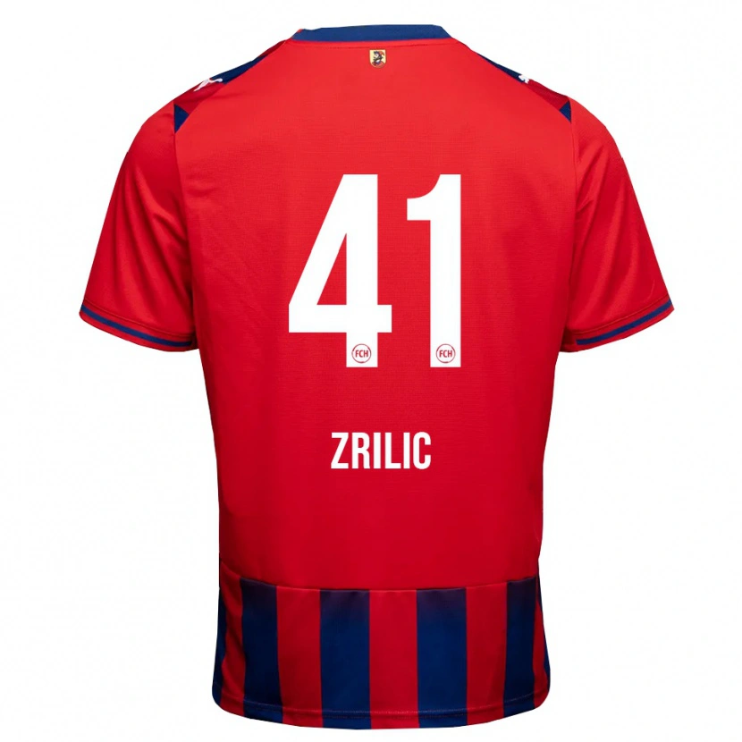Danxen Bambino Maglia Marko Zrilić #41 Blu Reale Bianco Rosso Kit Gara Home 2026/27 Maglietta