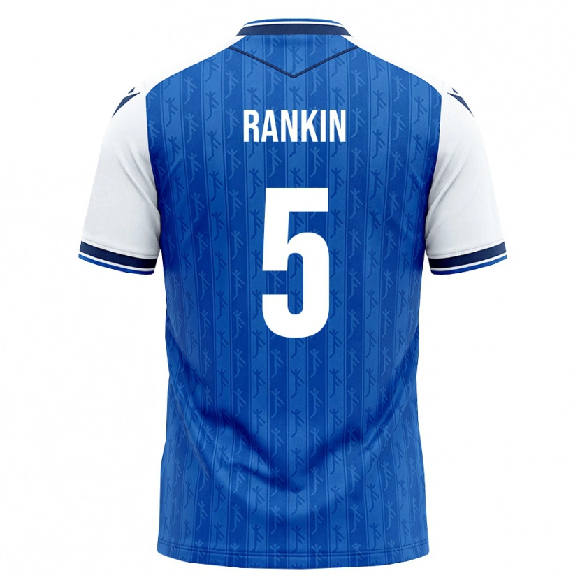 Danxen Bambino Maglia Jamilla Rankin #5 Blu Reale Bianco Kit Gara Home 2026/27 Maglietta
