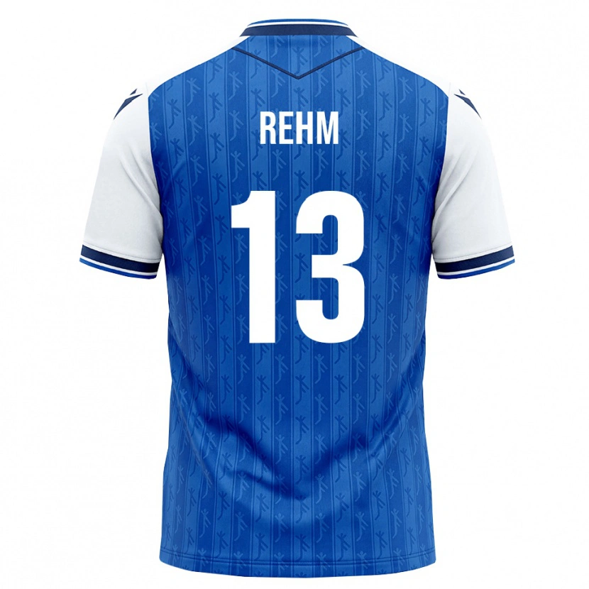Danxen Bambino Maglia Louis Rehm #13 Blu Reale Bianco Kit Gara Home 2026/27 Maglietta