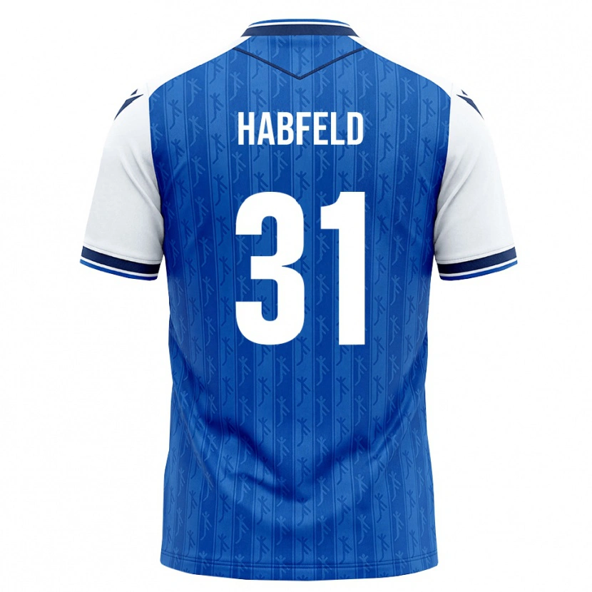Danxen Bambino Maglia Josef Haßfeld #31 Blu Reale Bianco Kit Gara Home 2026/27 Maglietta