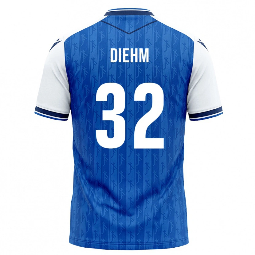Danxen Bambino Maglia Vanessa Diehm #32 Blu Reale Bianco Kit Gara Home 2026/27 Maglietta