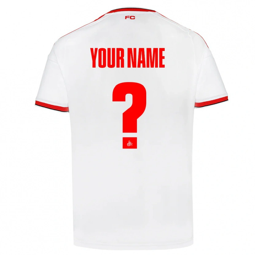 Danxen Bambino Maglia Il Tuo Nome #0 Bianco Rosso Nero Kit Gara Home 2026/27 Maglietta