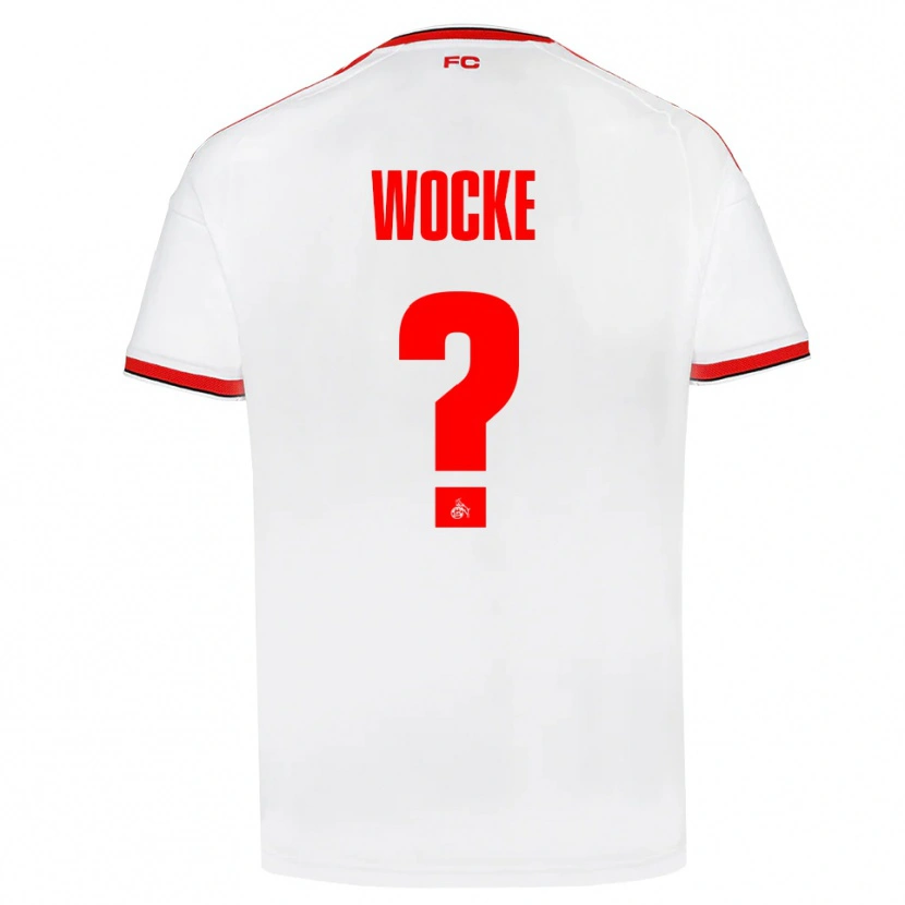 Danxen Bambino Maglia Lukas Wocke #0 Bianco Rosso Nero Kit Gara Home 2026/27 Maglietta