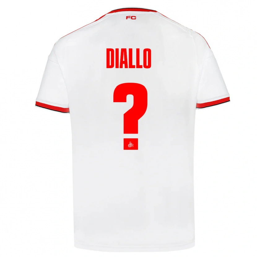 Danxen Bambino Maglia Ismaila Diallo #0 Bianco Rosso Nero Kit Gara Home 2026/27 Maglietta