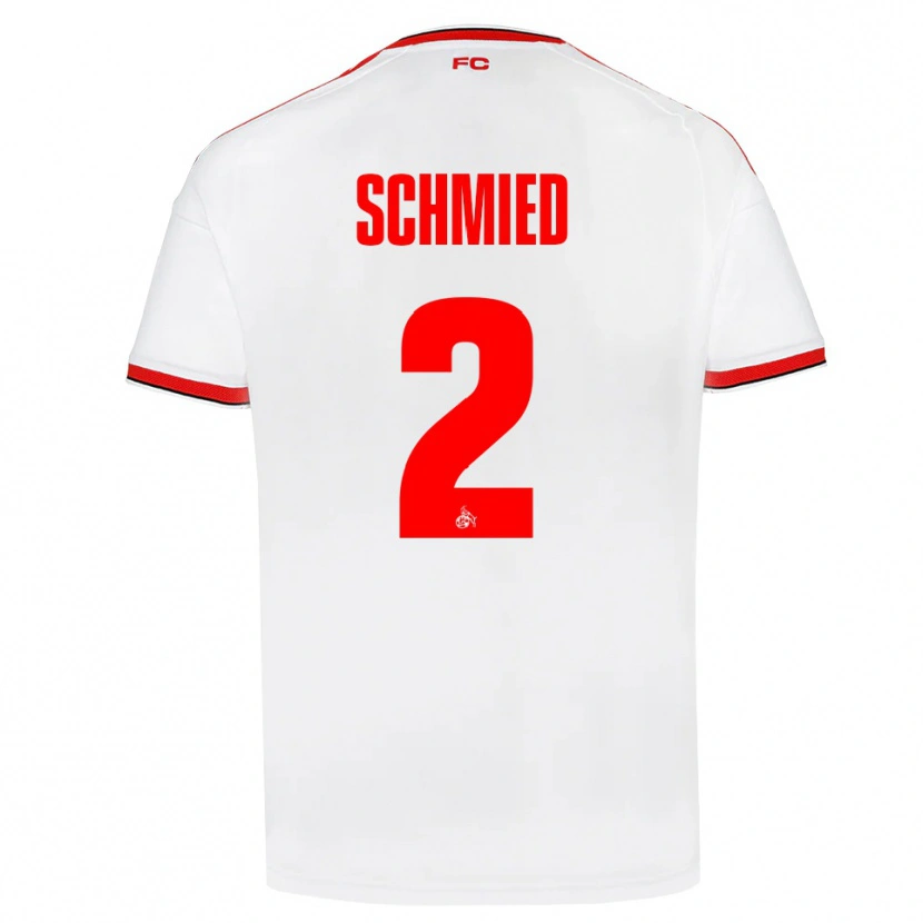 Danxen Bambino Maglia Joël Schmied #2 Bianco Rosso Nero Kit Gara Home 2026/27 Maglietta