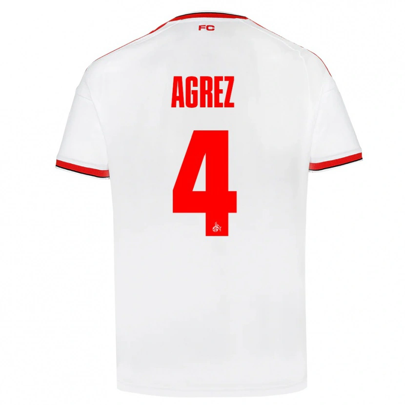 Danxen Bambino Maglia Sara Agrež #4 Bianco Rosso Nero Kit Gara Home 2026/27 Maglietta
