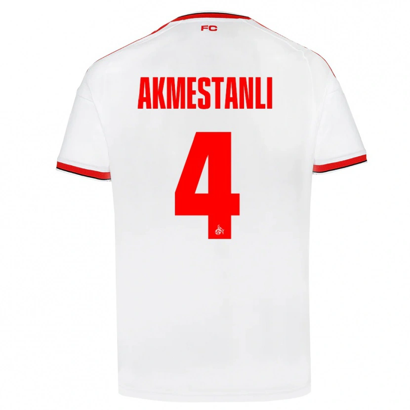 Danxen Bambino Maglia Teoman Akmestanli #4 Bianco Rosso Nero Kit Gara Home 2026/27 Maglietta