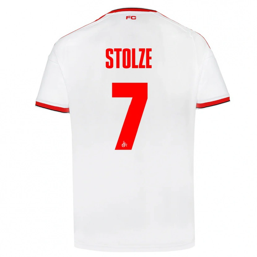 Danxen Bambino Maglia Anna-Lena Stolze #7 Bianco Rosso Nero Kit Gara Home 2026/27 Maglietta