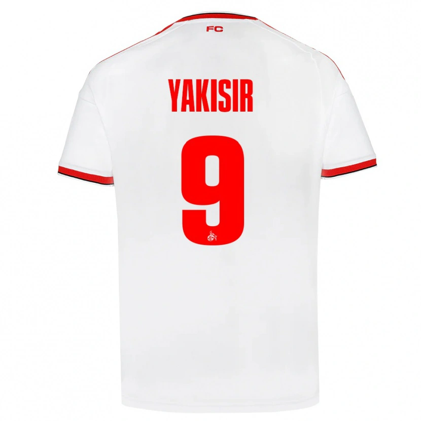 Danxen Bambino Maglia Emir-Ahmet Yakisir #9 Bianco Rosso Nero Kit Gara Home 2026/27 Maglietta