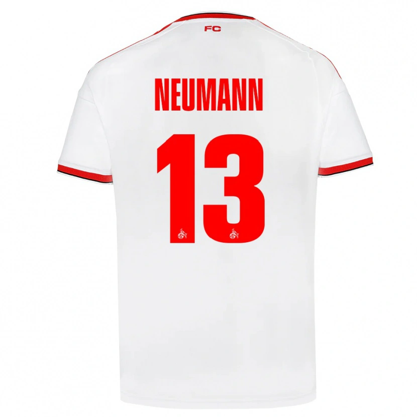 Danxen Bambino Maglia Cenny Neumann #13 Bianco Rosso Nero Kit Gara Home 2026/27 Maglietta