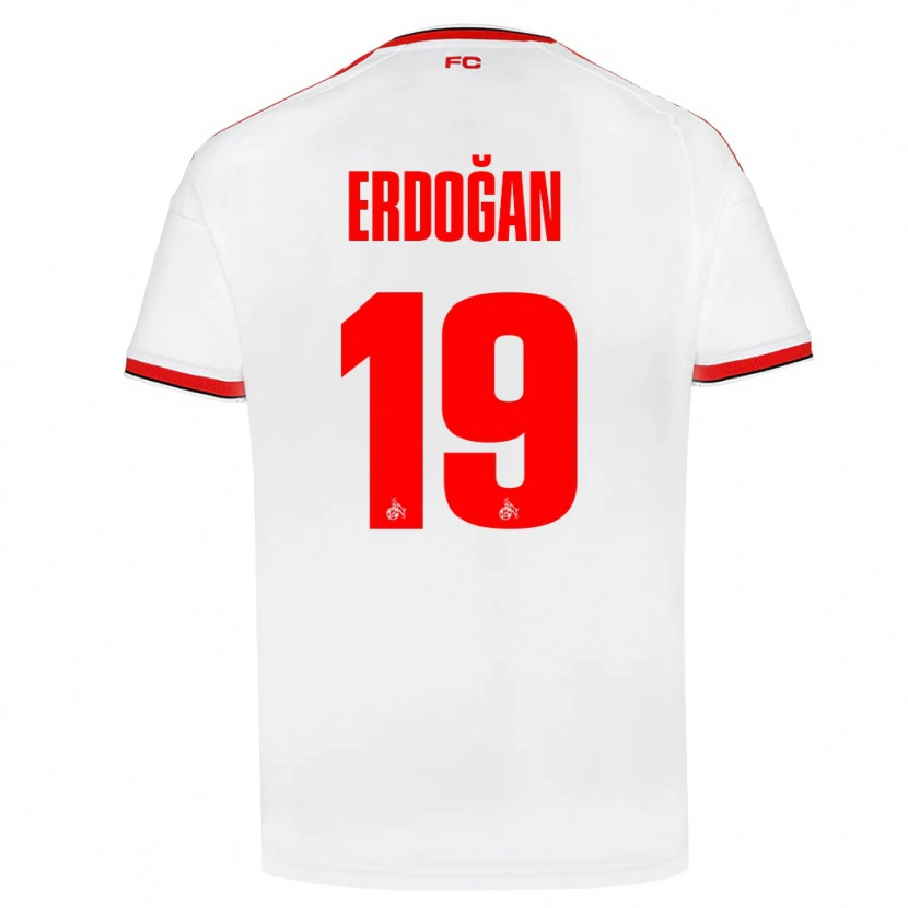 Danxen Bambino Maglia Eymen Erdoğan #19 Bianco Rosso Nero Kit Gara Home 2026/27 Maglietta