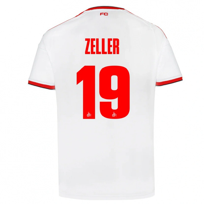 Danxen Bambino Maglia Dóra Zeller #19 Bianco Rosso Nero Kit Gara Home 2026/27 Maglietta