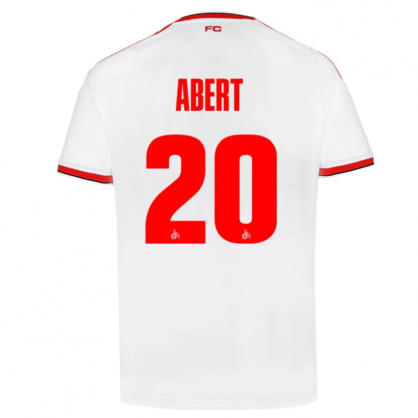 Danxen Bambino Maglia Niklas Abert #20 Bianco Rosso Nero Kit Gara Home 2026/27 Maglietta