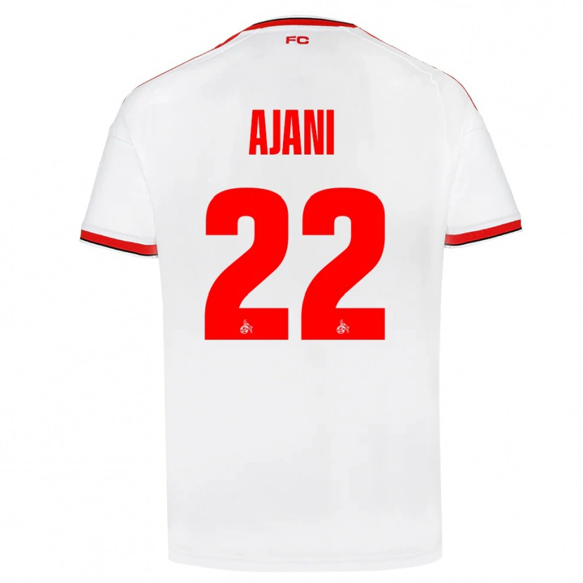 Danxen Bambino Maglia Marvin Ajani #22 Bianco Rosso Nero Kit Gara Home 2026/27 Maglietta