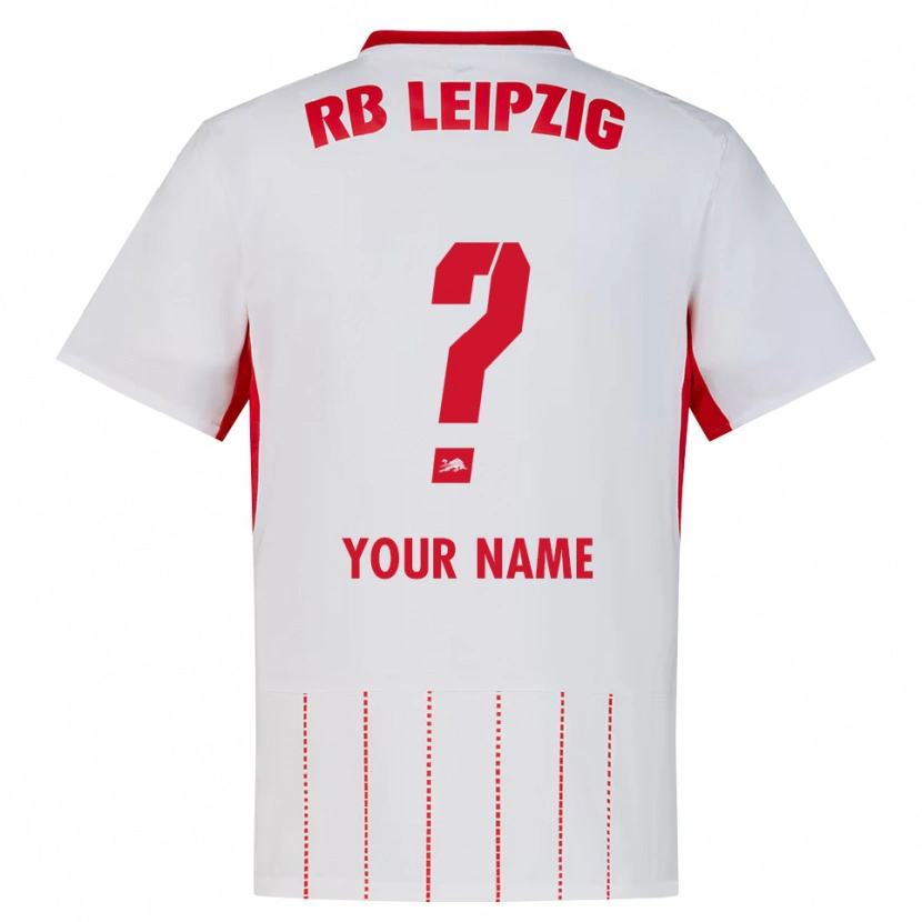 Danxen Bambino Maglia Il Tuo Nome #0 Rosso Bianco Giallo Kit Gara Home 2026/27 Maglietta