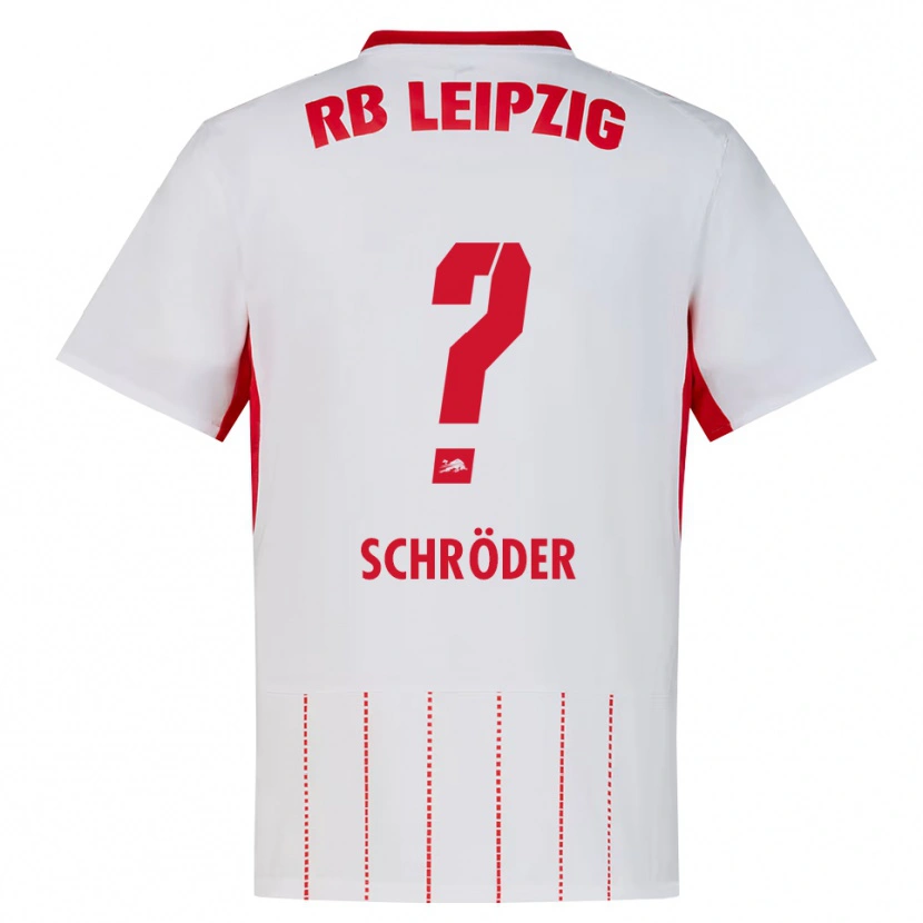 Danxen Bambino Maglia Levin Schröder #0 Rosso Bianco Giallo Kit Gara Home 2026/27 Maglietta