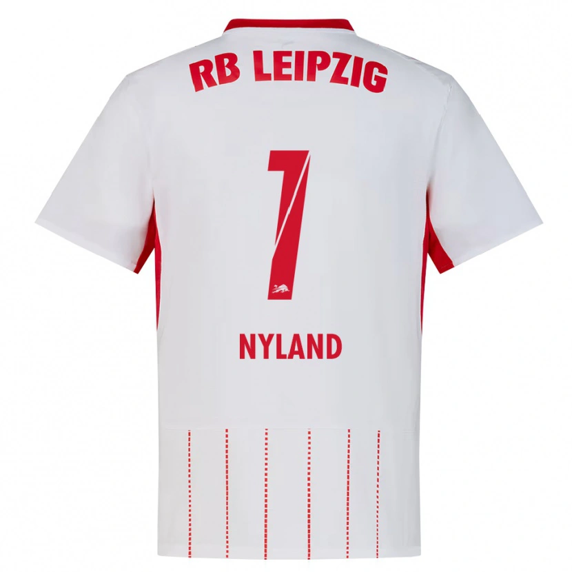 Danxen Bambino Maglia Ørjan Nyland #1 Rosso Bianco Giallo Kit Gara Home 2026/27 Maglietta